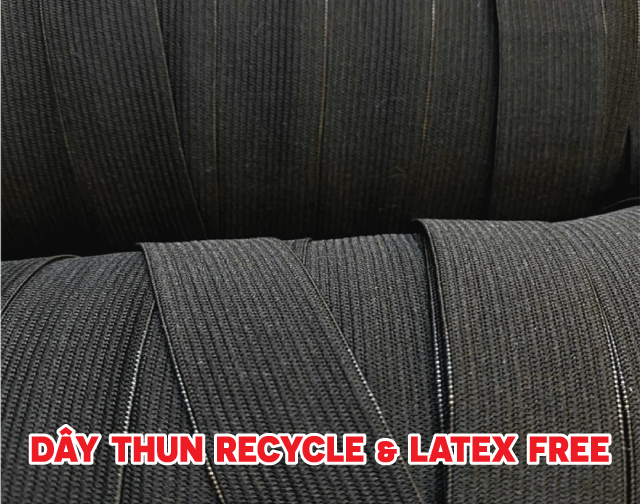 Dây thun Recycle - Latex Free - Dây Dệt Đai Mi VN - Công Ty TNHH Đai Mi VN